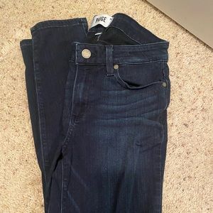 Paige dark denim skinny years